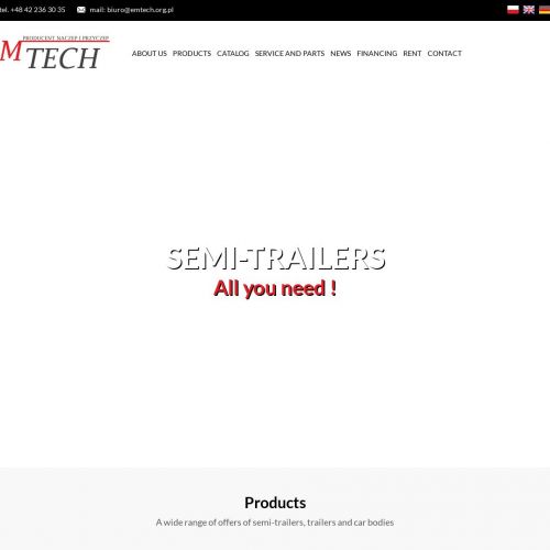 Naczepa niskopodwoziowa low bed