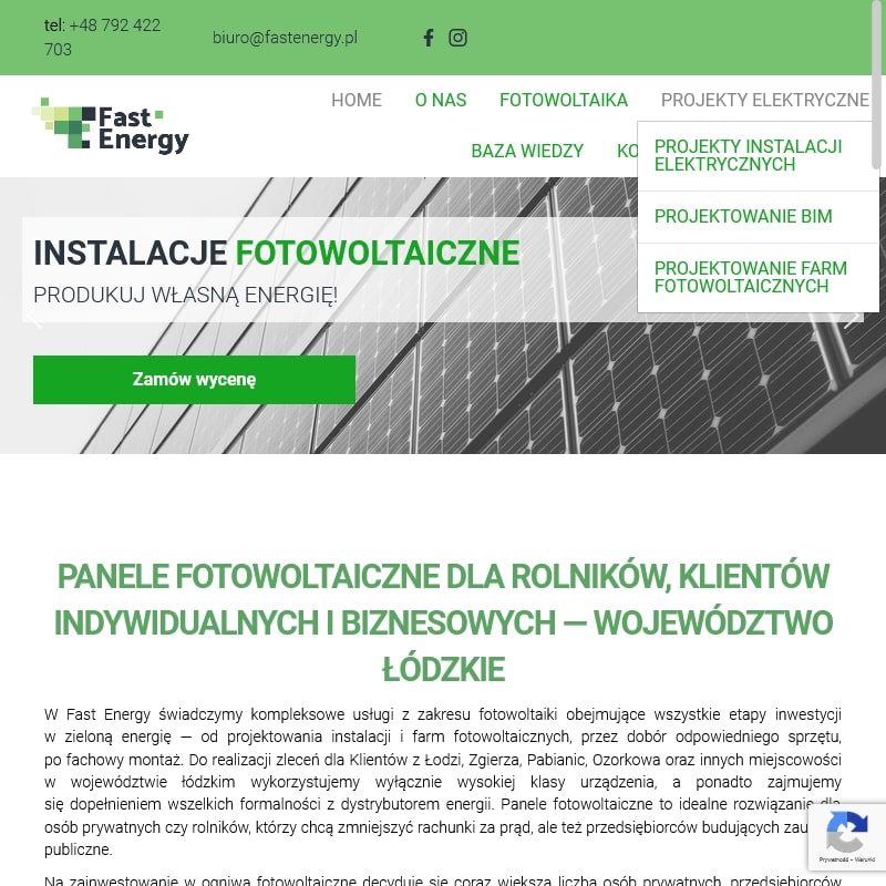 Projekt wykonawczy instalacji elektrycznej w Łodzi