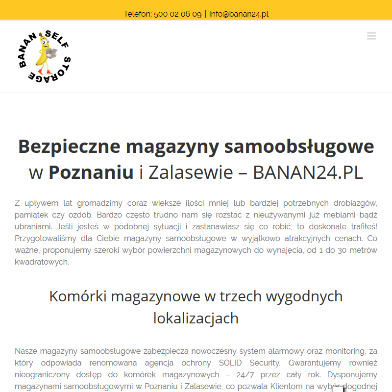 Poznań - przestrzeń magazynowa do wynajęcia